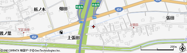 青森県八戸市尻内町上張田17周辺の地図