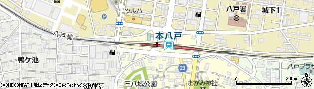 本八戸駅内郵便局 ＡＴＭ周辺の地図