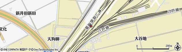 青森県八戸市長苗代（上亀子谷地）周辺の地図