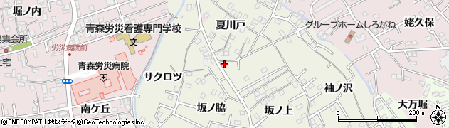 青森県八戸市大久保夏川戸14周辺の地図