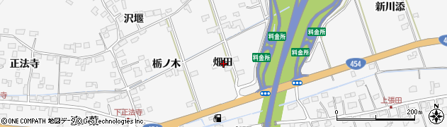 青森県八戸市尻内町畑田周辺の地図