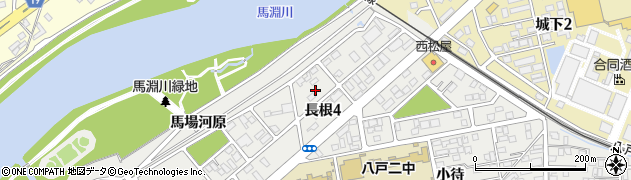 青森県八戸市長根4丁目10周辺の地図
