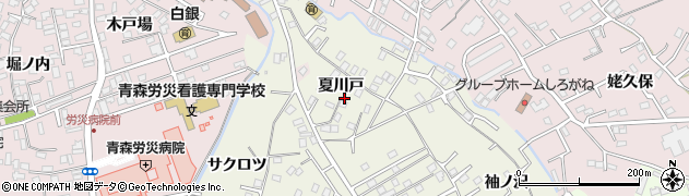 青森県八戸市大久保夏川戸周辺の地図