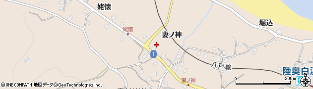 青森県八戸市鮫町妻ノ神36周辺の地図