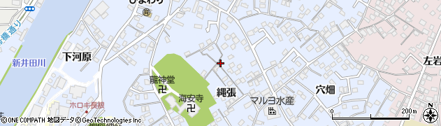 青森県八戸市湊町（縄張）周辺の地図