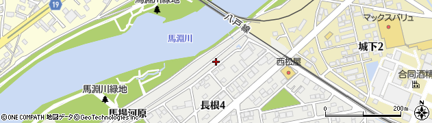 青森県八戸市売市小待周辺の地図