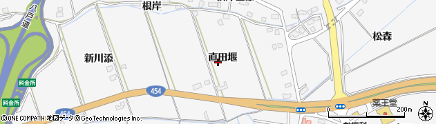 青森県八戸市尻内町（直田堰）周辺の地図