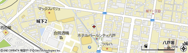 青森県八戸市城下2丁目周辺の地図