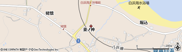 青森県八戸市鮫町妻ノ神周辺の地図