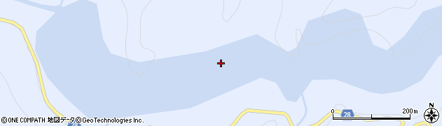 暗門川周辺の地図
