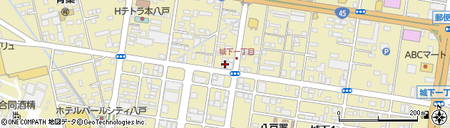 青森銀行城下中央支店 ＡＴＭ周辺の地図