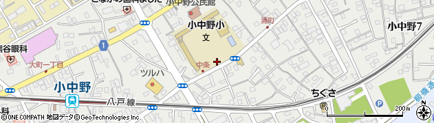 青森県八戸市小中野周辺の地図