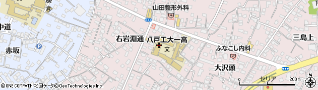 八戸工業大学第一高等学校周辺の地図