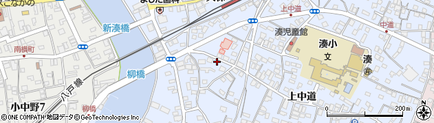 青森県八戸市湊町久保1周辺の地図