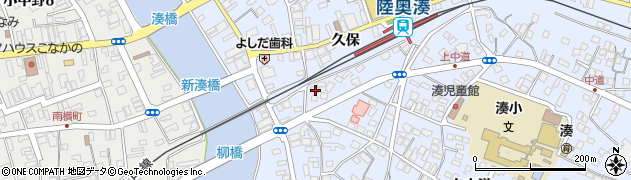 青森県八戸市湊町久保16周辺の地図