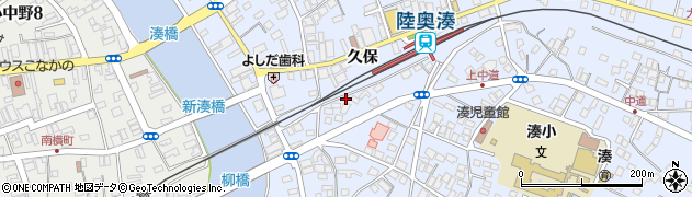 青森県八戸市湊町久保19周辺の地図