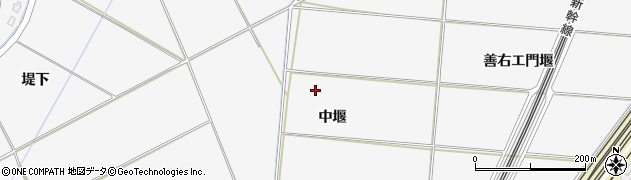 青森県八戸市尻内町（中堰）周辺の地図