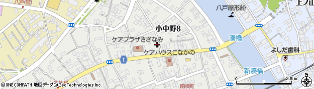 八戸小中野郵便局 ＡＴＭ周辺の地図