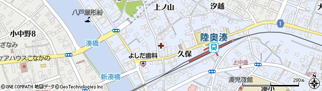 青森県八戸市湊町久保30周辺の地図