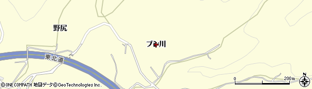 青森県大鰐町（南津軽郡）長峰（ブシ川）周辺の地図