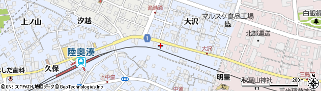 青森県八戸市湊町大沢27周辺の地図