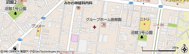 青森県八戸市沼館1丁目周辺の地図