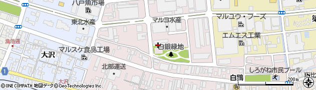 青森県八戸市白銀町（三島下）周辺の地図