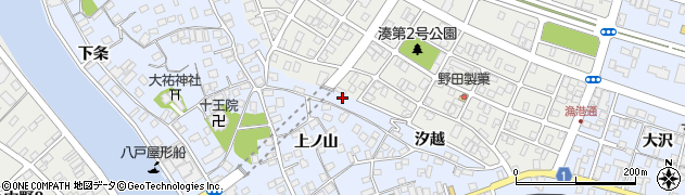 青森県八戸市湊町（汐越）周辺の地図