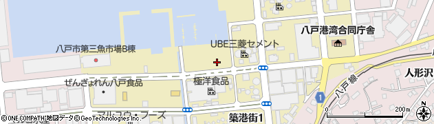 青森県八戸市築港街周辺の地図