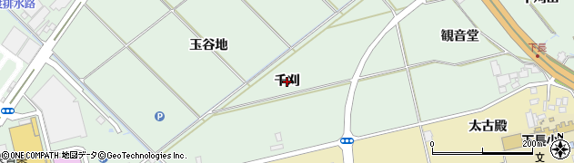 青森県八戸市河原木（千刈）周辺の地図