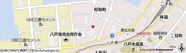 青森県八戸市白銀町昭和町15周辺の地図