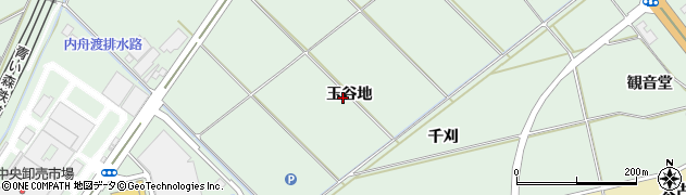 青森県八戸市河原木玉谷地周辺の地図