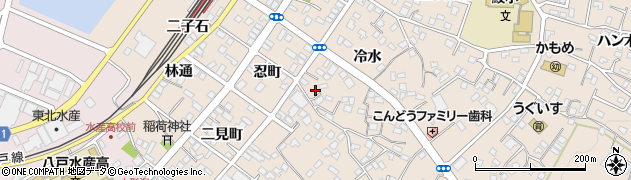青森県八戸市鮫町冷水37周辺の地図