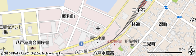 青森県八戸市白銀町昭和町10周辺の地図