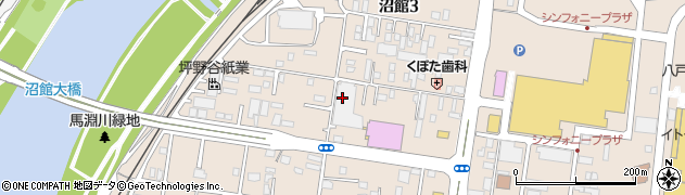 青森県八戸市沼館3丁目周辺の地図