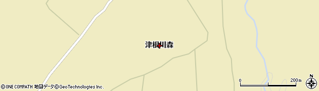 青森県平川市切明津根川森周辺の地図