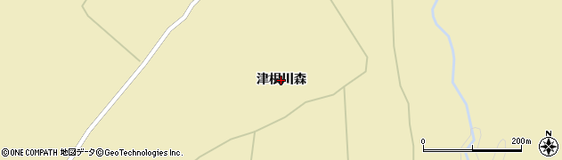 青森県平川市切明（津根川森）周辺の地図