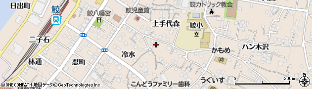 青森県八戸市鮫町ハンノ木沢1周辺の地図