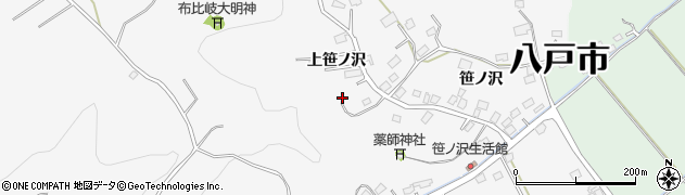 青森県八戸市尻内町上笹ノ沢5周辺の地図
