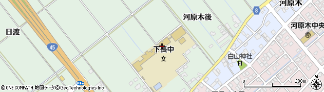 八戸市立下長中学校周辺の地図