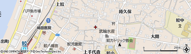 青森県八戸市鮫町（下手代森）周辺の地図