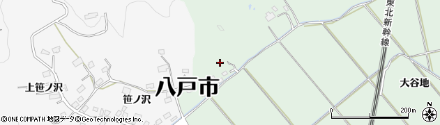 青森県八戸市河原木大久保周辺の地図