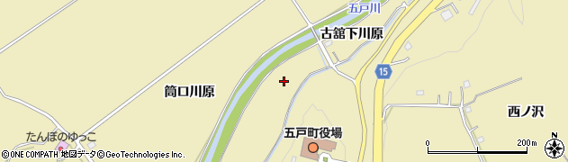 五戸川周辺の地図