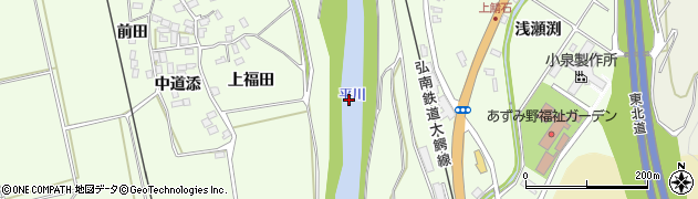 平川周辺の地図