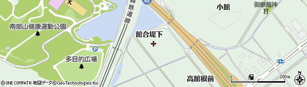 青森県八戸市河原木（館合堤下）周辺の地図