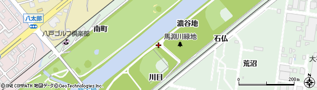 青森県八戸市河原木（濃谷地）周辺の地図