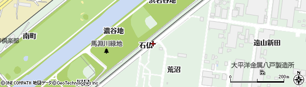 青森県八戸市河原木石仏周辺の地図