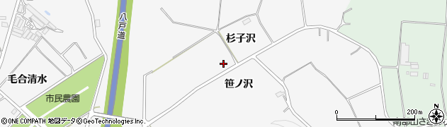 青森県八戸市尻内町杉子沢周辺の地図