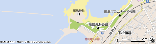 蕪島（蕪島神社）周辺の地図