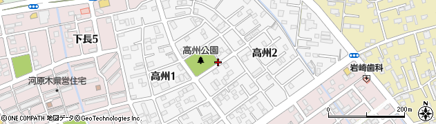 青森県八戸市高州周辺の地図
